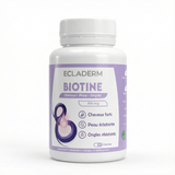 Biotine ECLADERM – Complément Alimentaire pour Cheveux, Ongles & Peau