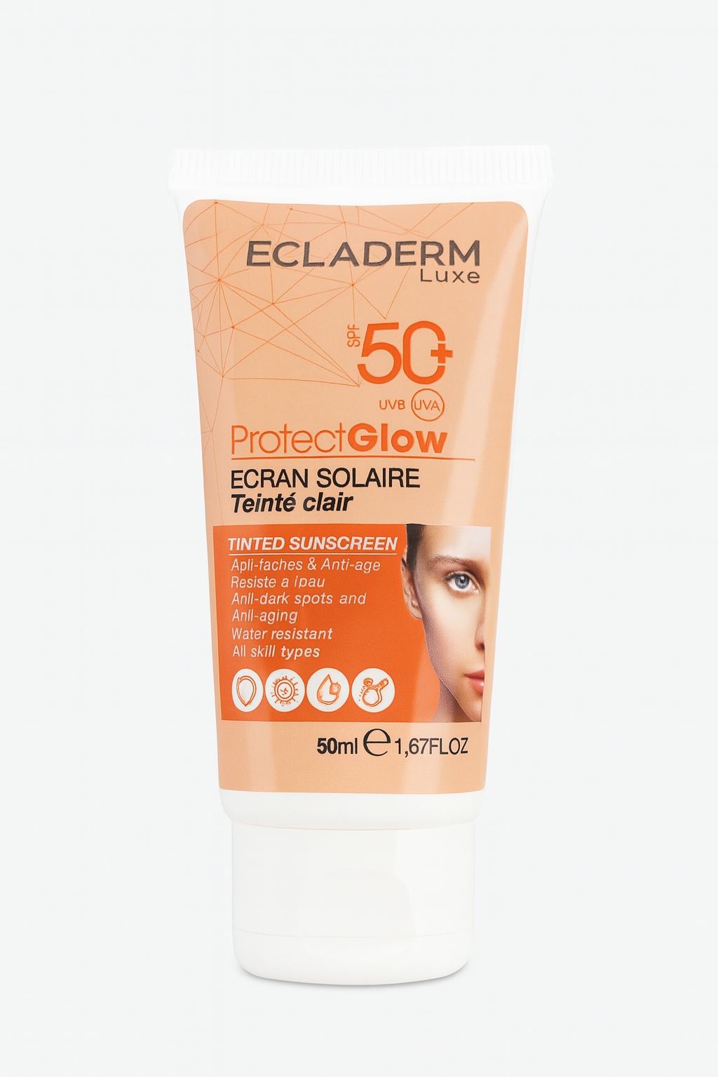 ECLADERM LUXE ECRAN SOLAIRE TEINTE CLAIRE 50ML